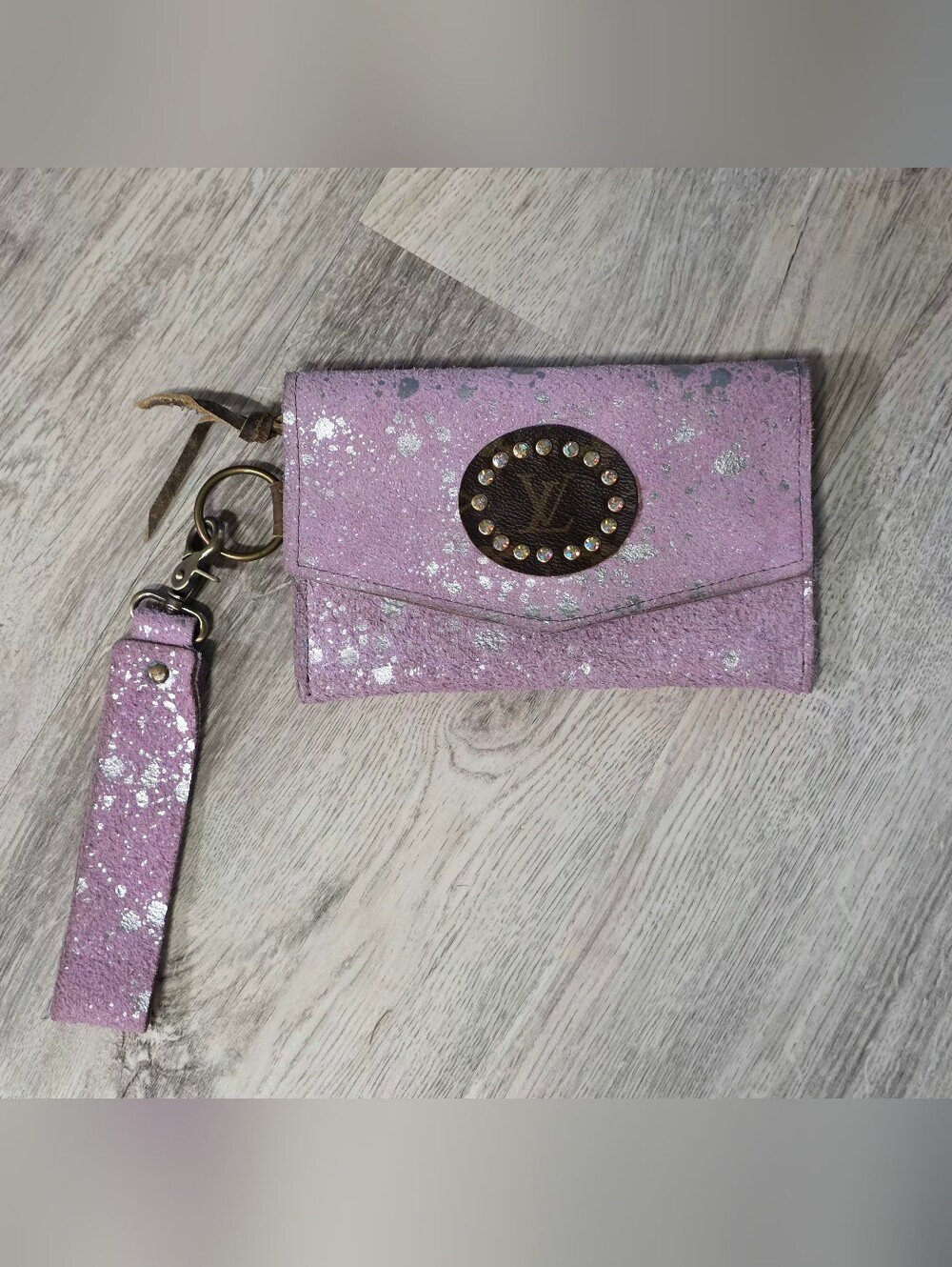 Keep It Gypsy Pink Suede Wristlet Wallet